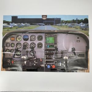 Poster 34" x 22" Cessna Turbo 182T Cockpit Sporty's